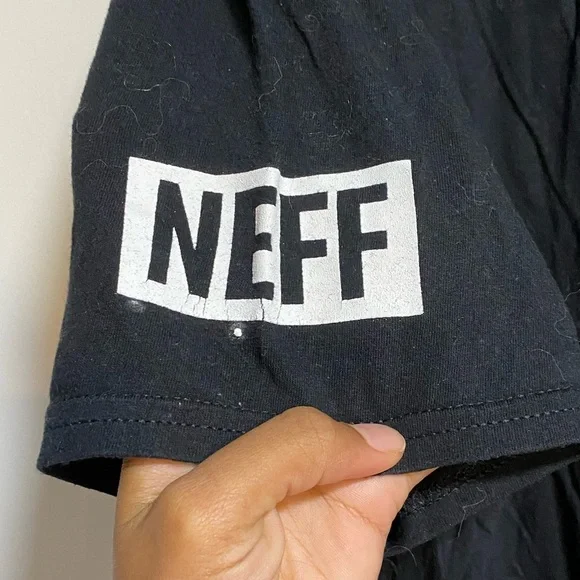 Disney x NEFF Mickey Mouse Checker Print Graphic Tee Black Size XL - Picture 5 of 6